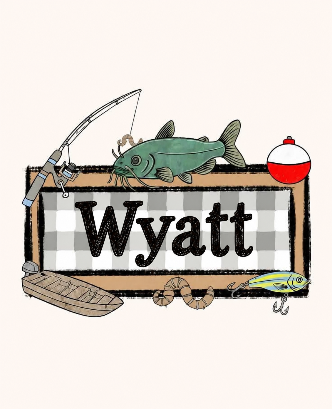 Wyatt Fish Name DTF Transfer