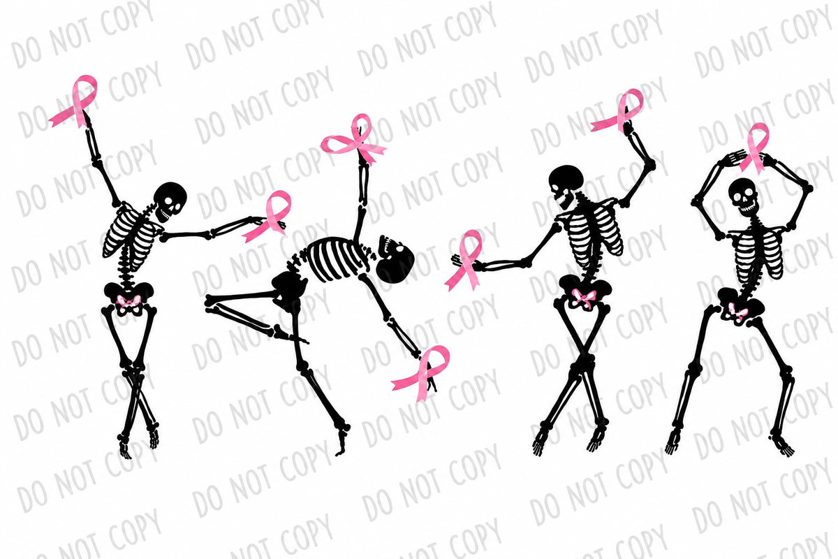 Dancing for a Cure – Breast Cancer Awareness DTF Transfer