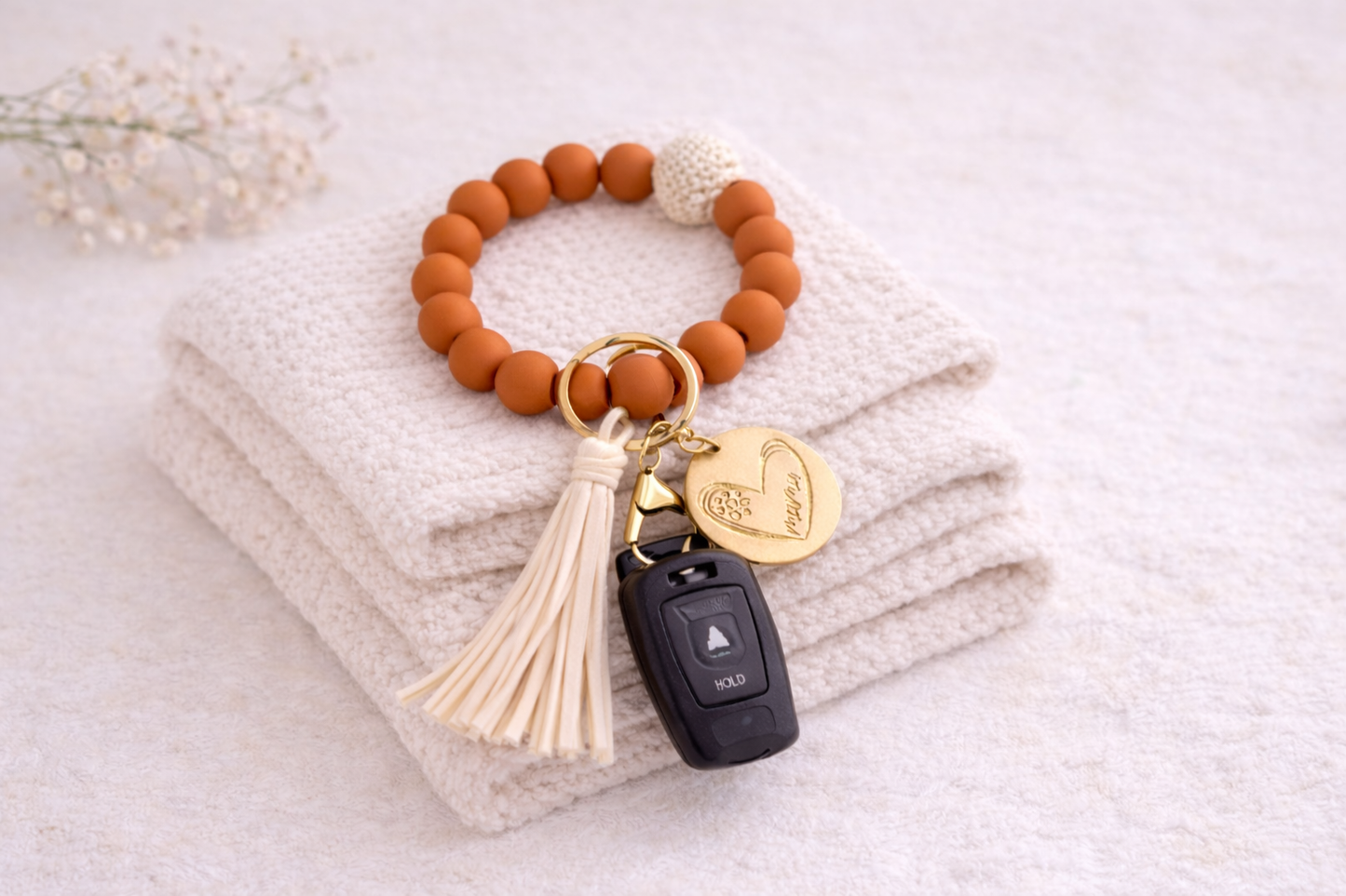 Mama Wristlet Keychain (Copper)