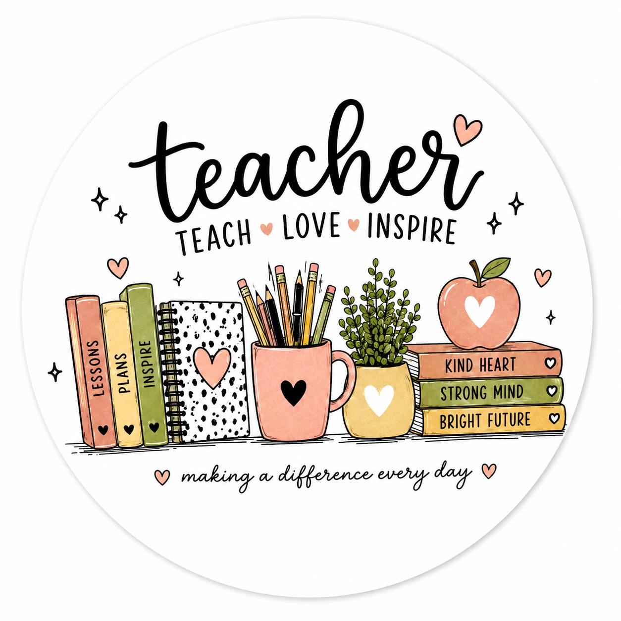 Teach • Love • Inspire Teacher Mouse Pad