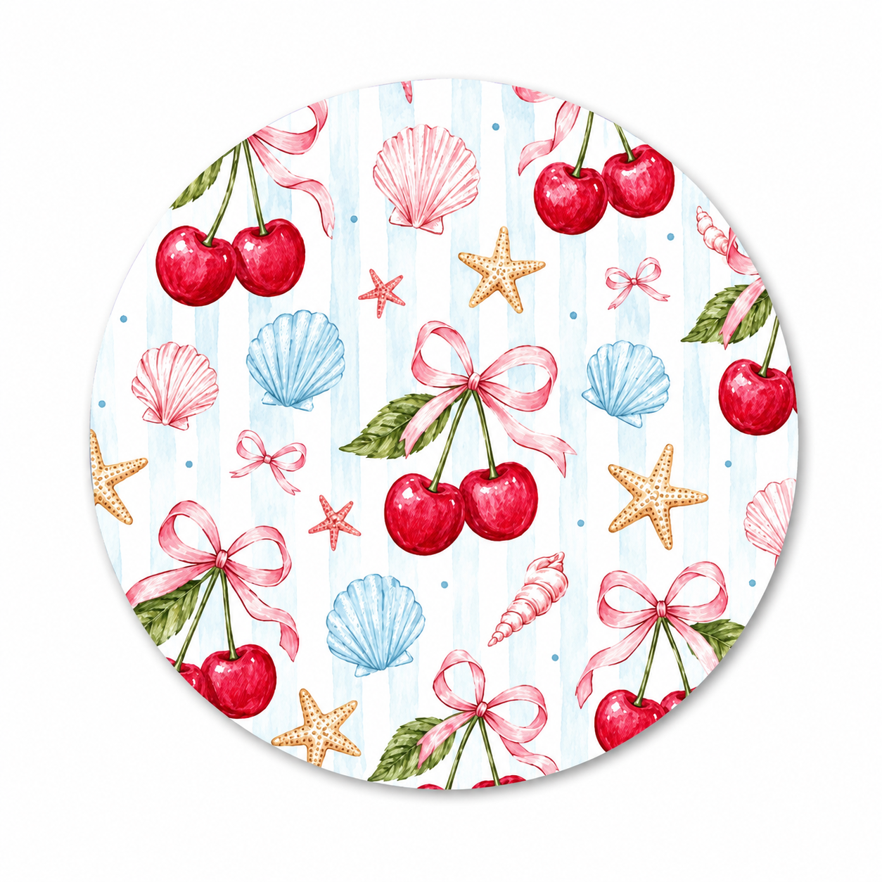 Coastal Cherry Mouse Pad