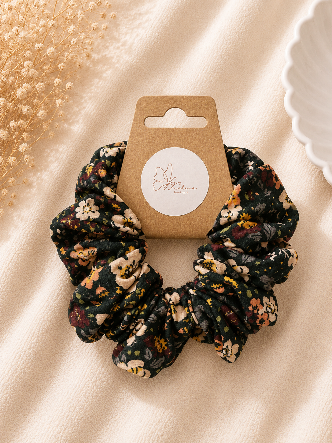 Midnight Meadow Scrunchie