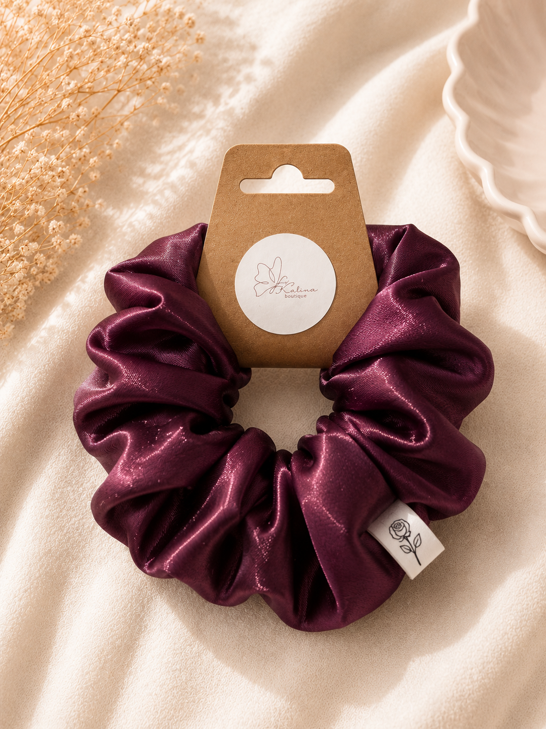 Midnight Merlot Scrunchie