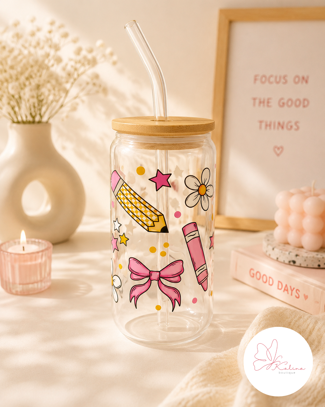 School Days Coffee Glass
