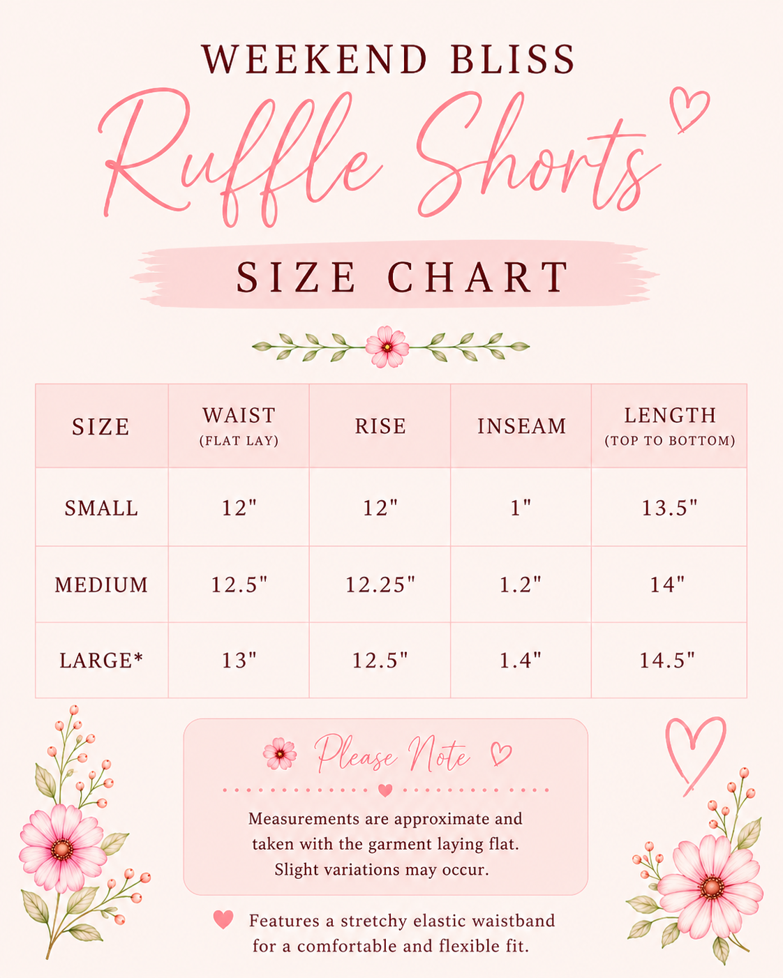 Midnight Bloom Ruffle Shorts