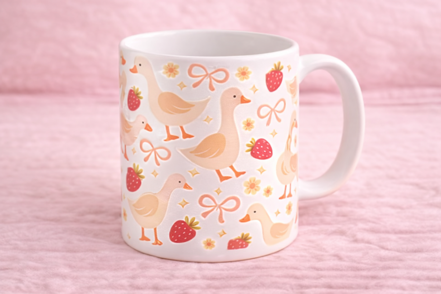 Sweet Goose & Strawberry Coffee Mug