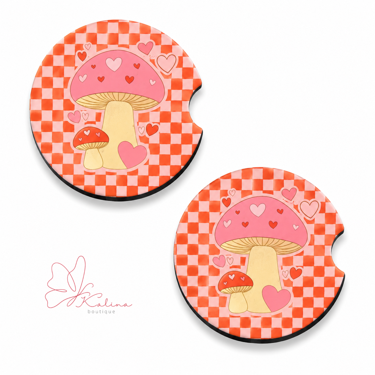 Mushroom Car Coasters