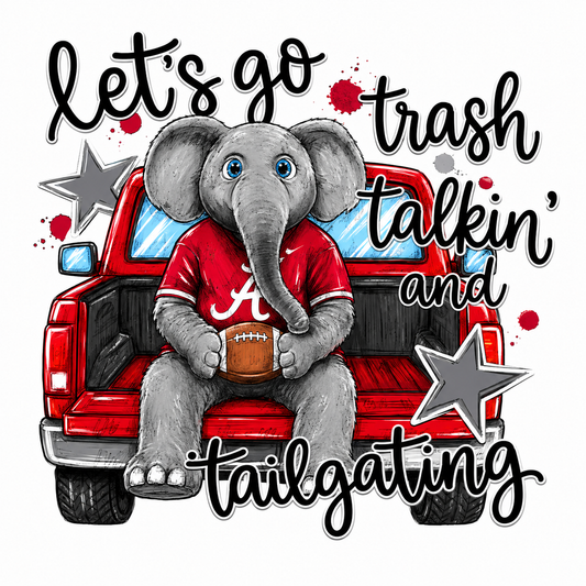 Alabama Elephant Tailgating DTF Transfer
