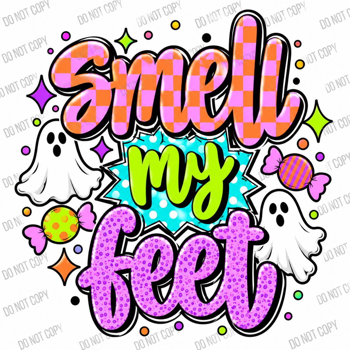 Trick or Treat / Smell My Feet Halloween DTF Transfers