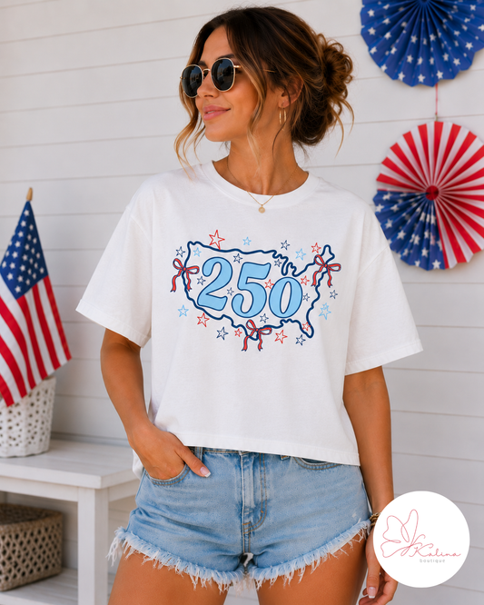 America's 250 Celebration Crop Tee