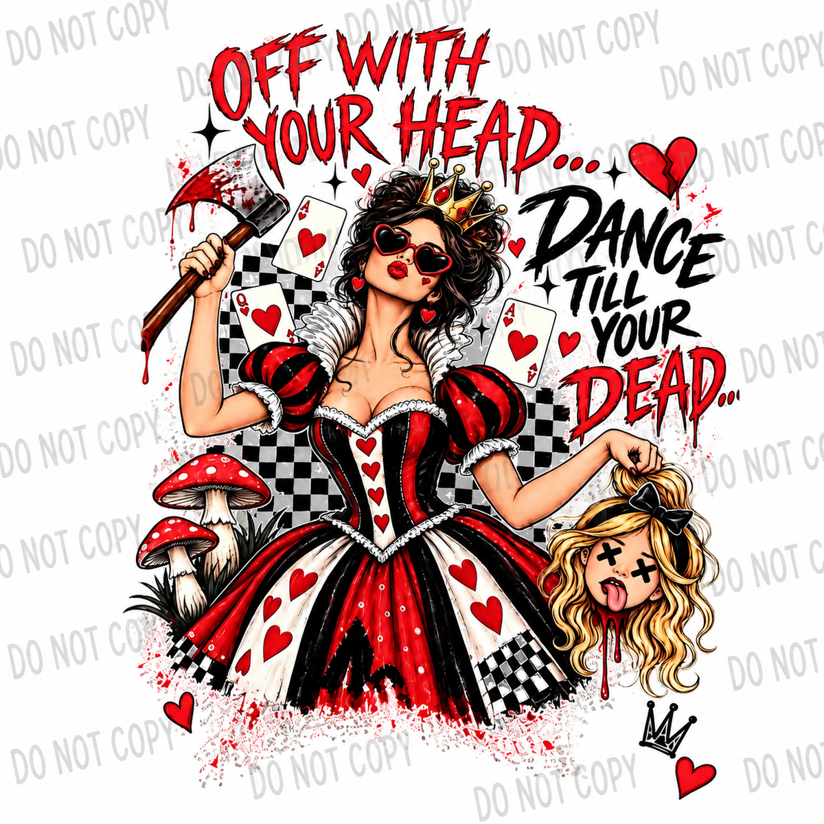 Off With Your Head DTF Transfer