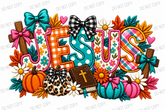 Jesus Fall DTF Transfer