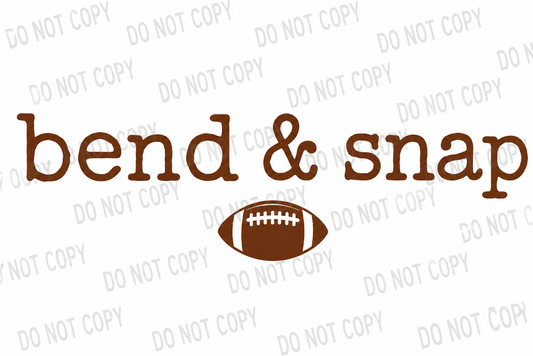 Bend & Snap Football DTF Transfer