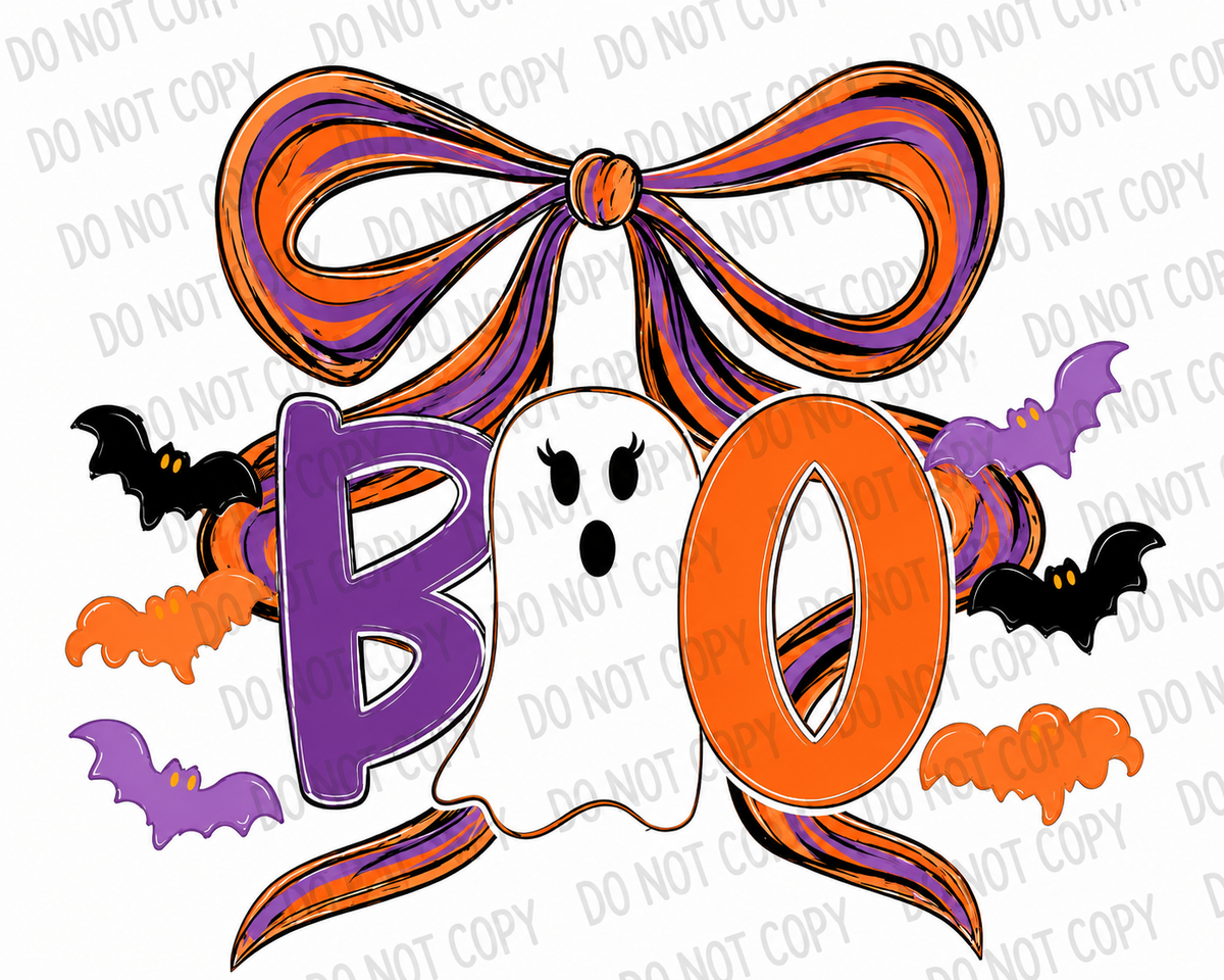 Boo Bow – Cute Halloween DTF Transfer