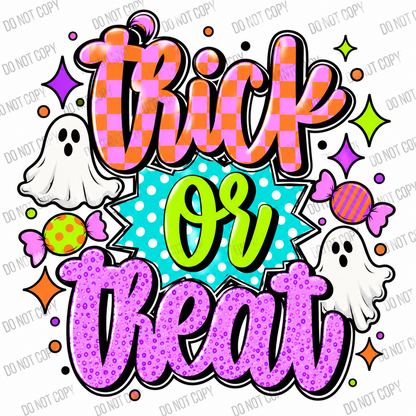 Trick or Treat / Smell My Feet Halloween DTF Transfers