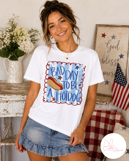 Bad Day to be a Hotdog Graphic Tee