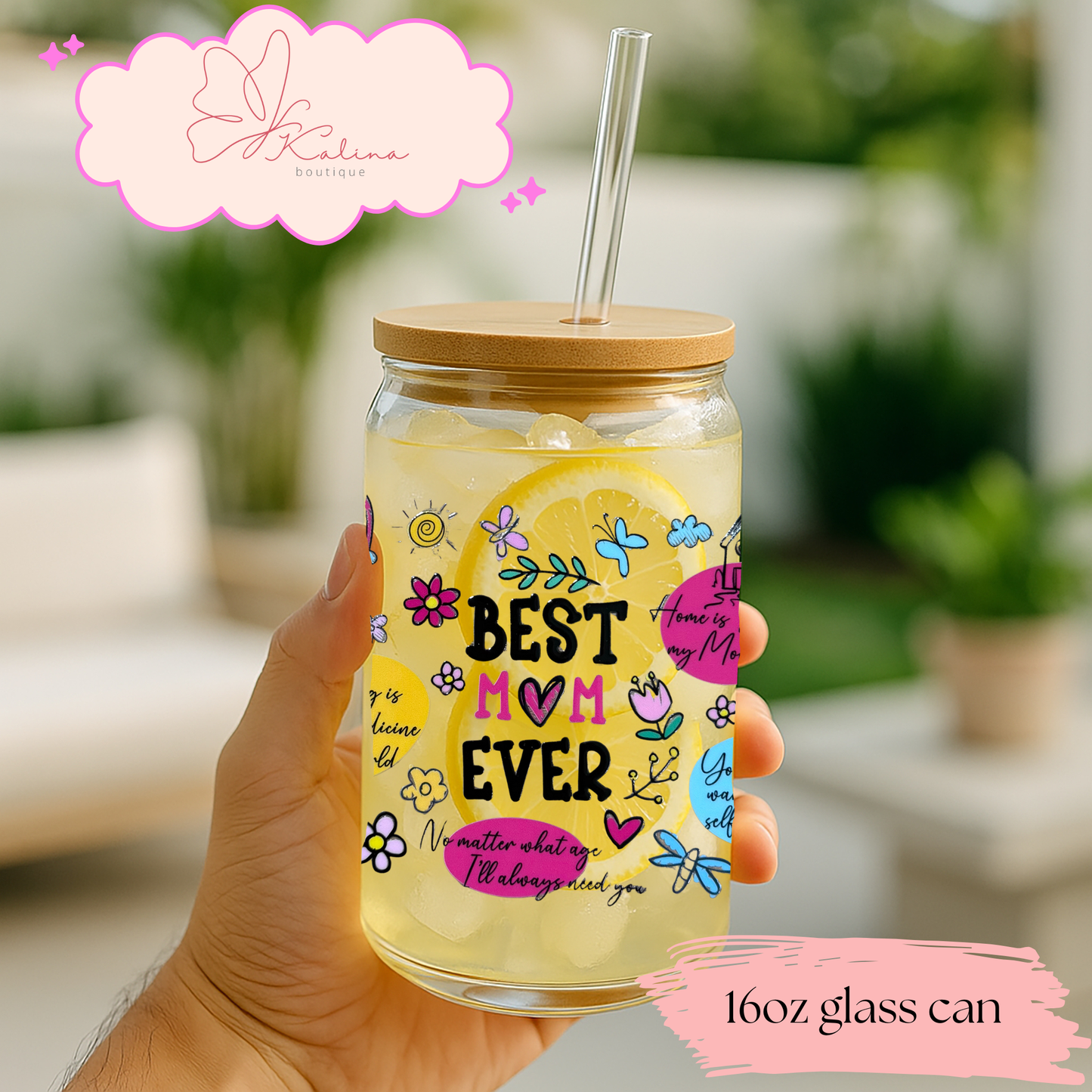 Best Mom Ever Coffee Glass
