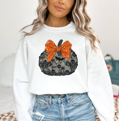 Black Lace Pumpkin Spice Sweatshirt