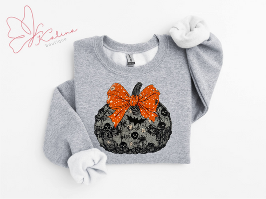 Black Lace Pumpkin Spice Sweatshirt