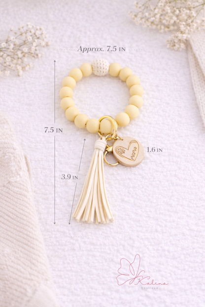 Mama Wristlet Keychain (Butter)