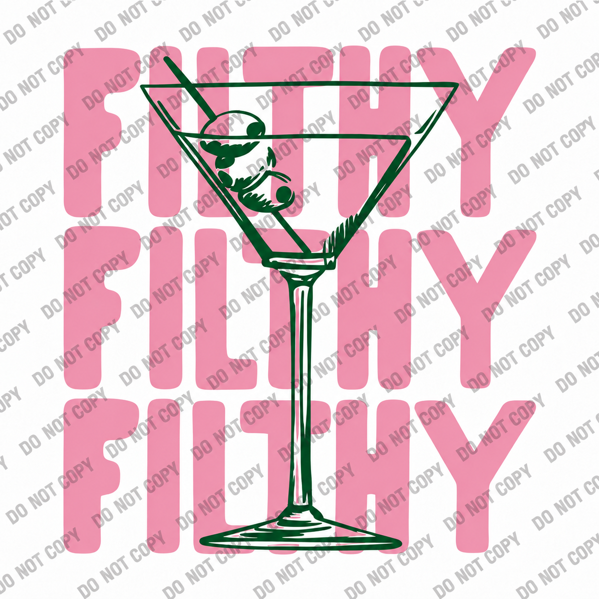 Filthy Martini Girls’ Night DTF Transfer