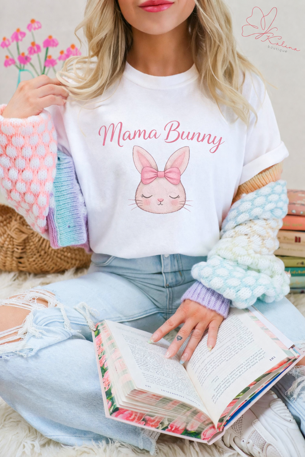 Mama Bunny Graphic Tee