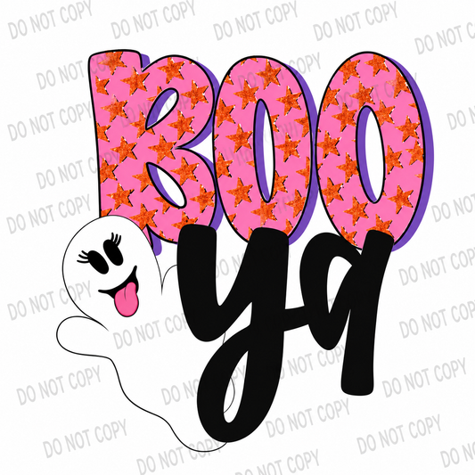 Boo! Halloween DTF Transfer