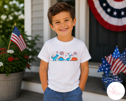 Patriotic Dino Kids Tee