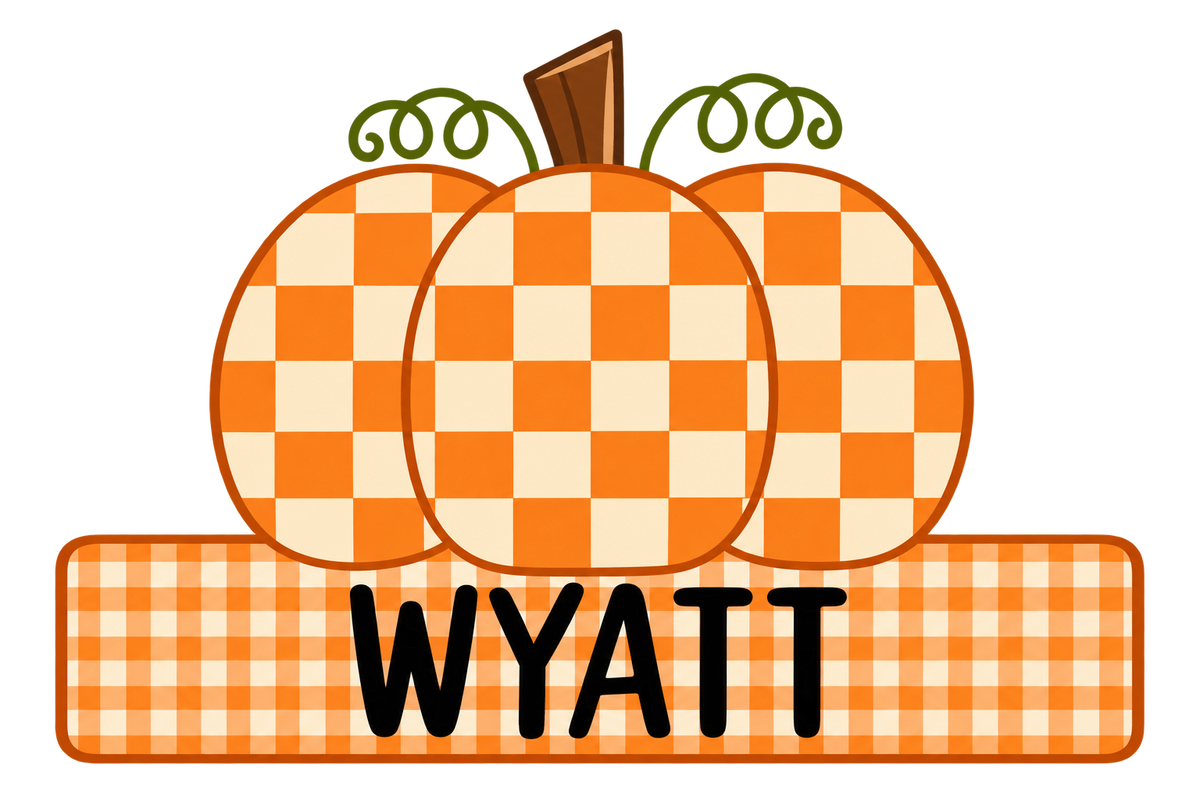 Wyatt Pumpkin DTF Transfer