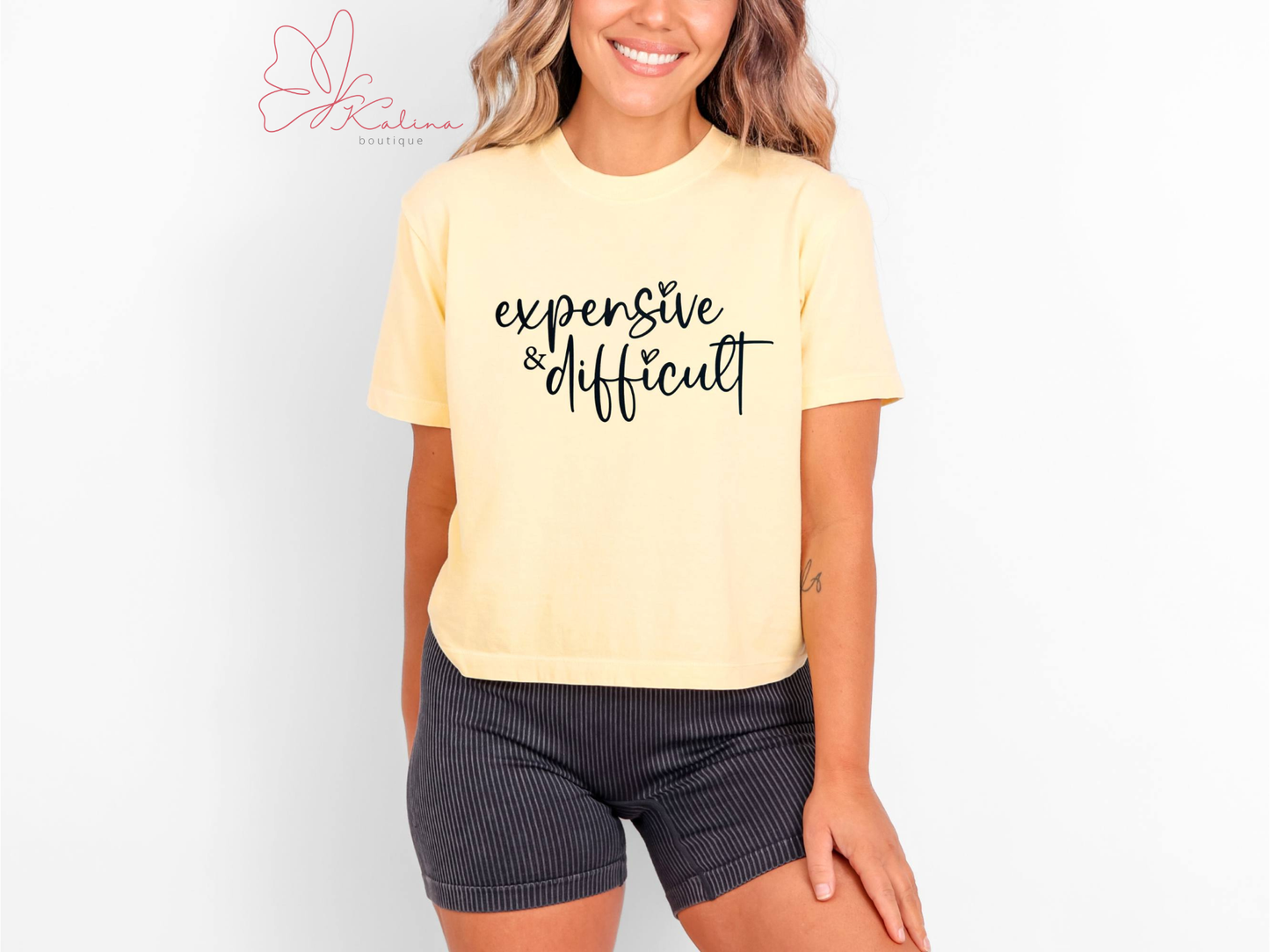 Expensive & Difficult Crop Tee
