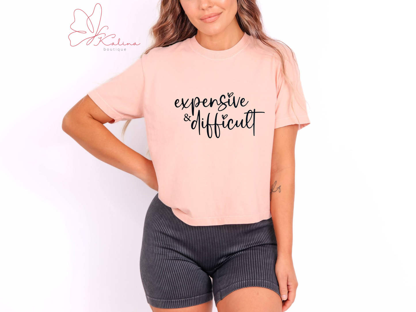 Expensive & Difficult Crop Tee