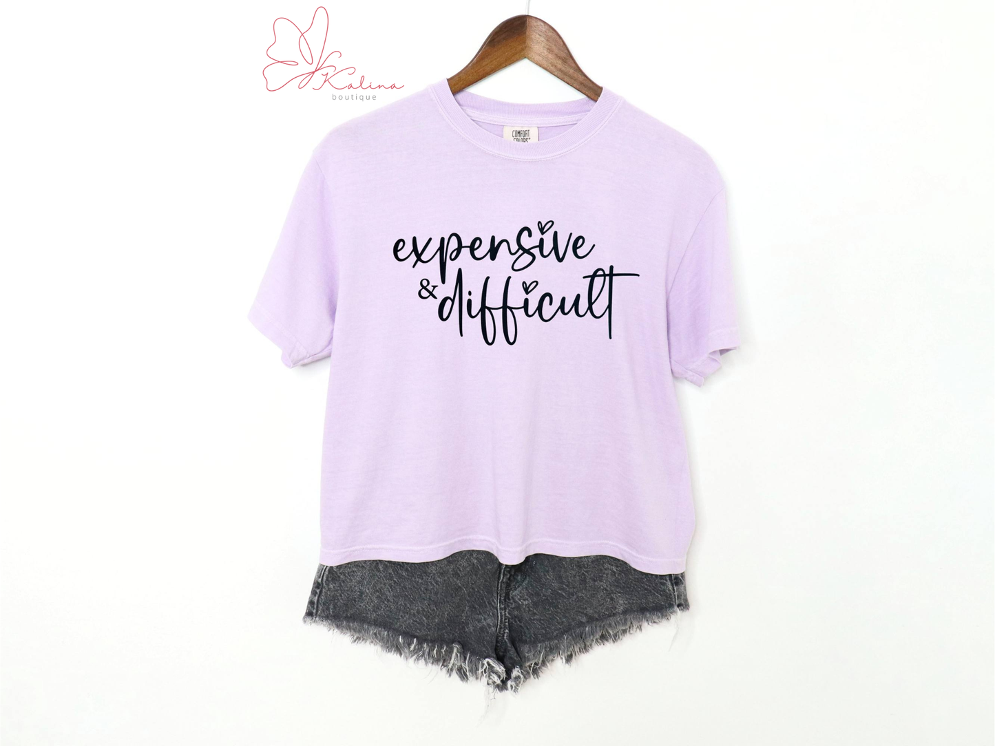 Expensive & Difficult Crop Tee