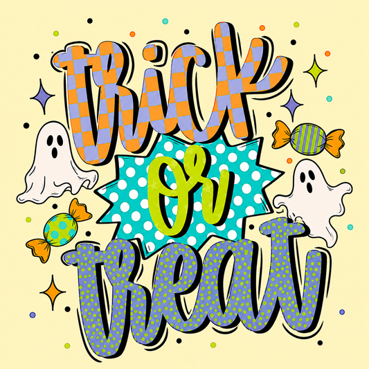 Trick or Treat (Green) DTF Transfer