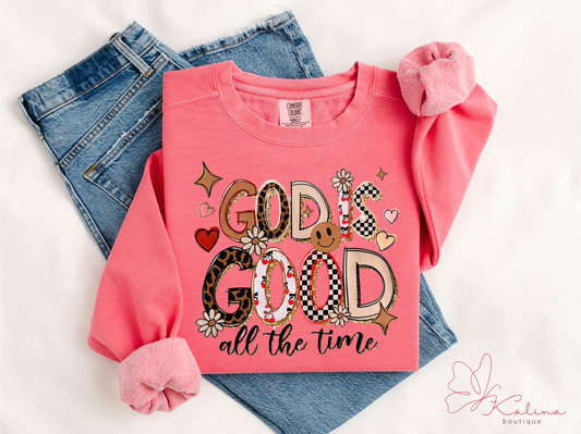 God Is Good Retro Vibes Sweatshirt