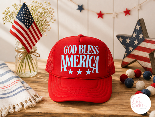 "God Bless America" Trucker Hat