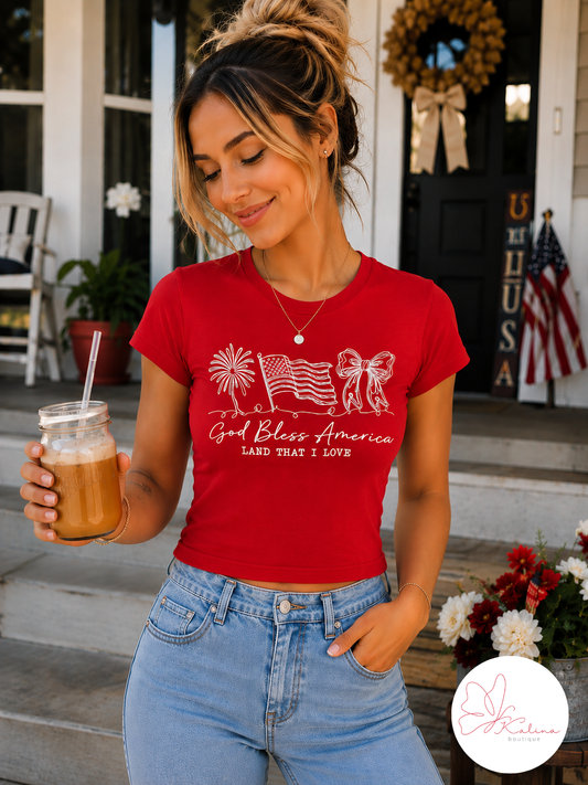 God Bless America Baby Tee