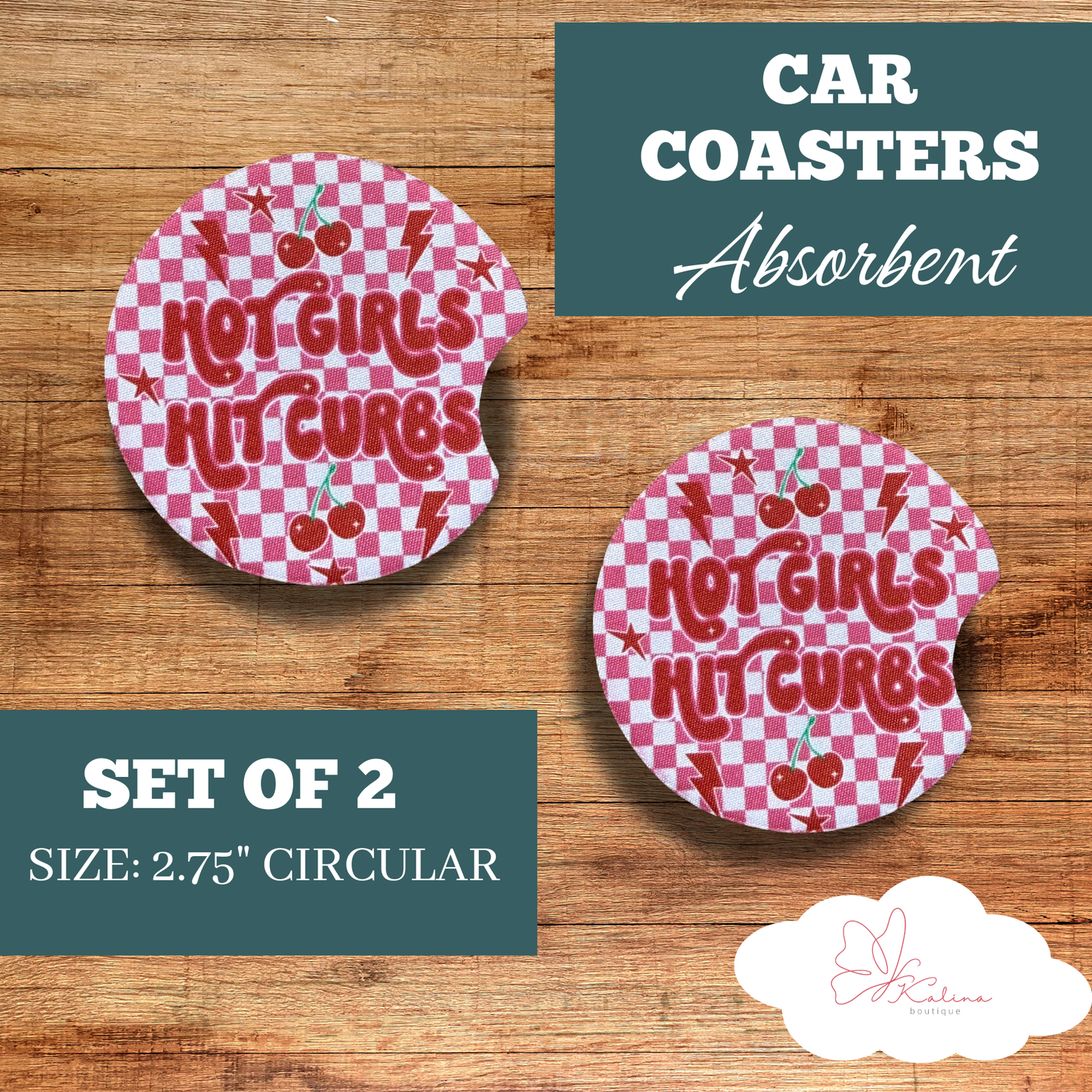Curb Queen Car-Coasters