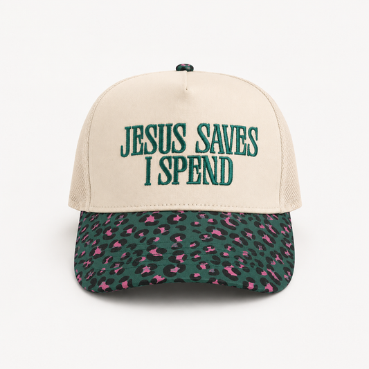 Jesus Saves, I Spend Trucker Hat