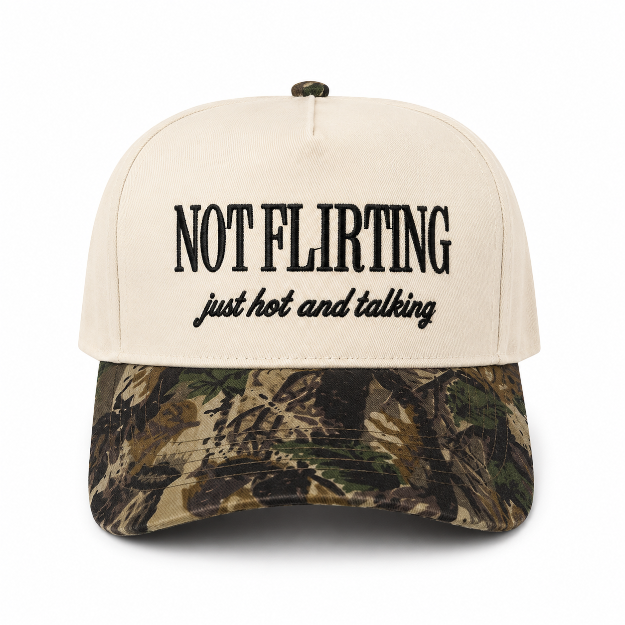 Not Flirting, Just Hot and Talking Trucker Hat