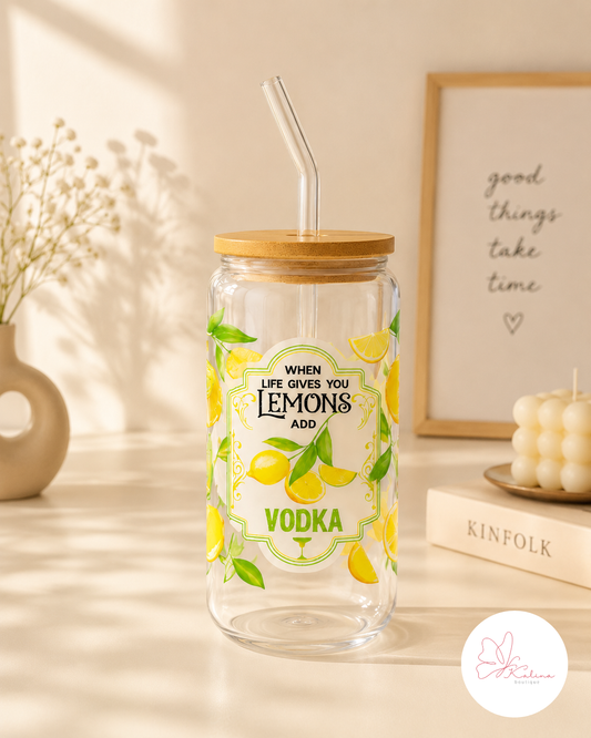 Lemons & Vodka Coffee Glass