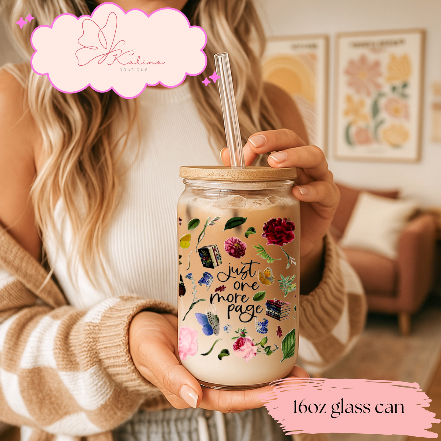 Reader Life Coffee Glass