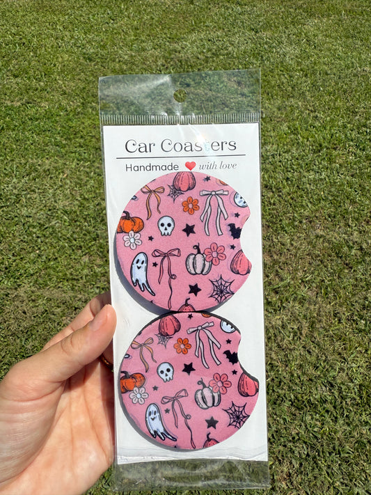 Floral Frights Car-Coasters