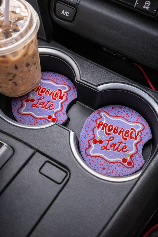 Probably Late Car Coasters
