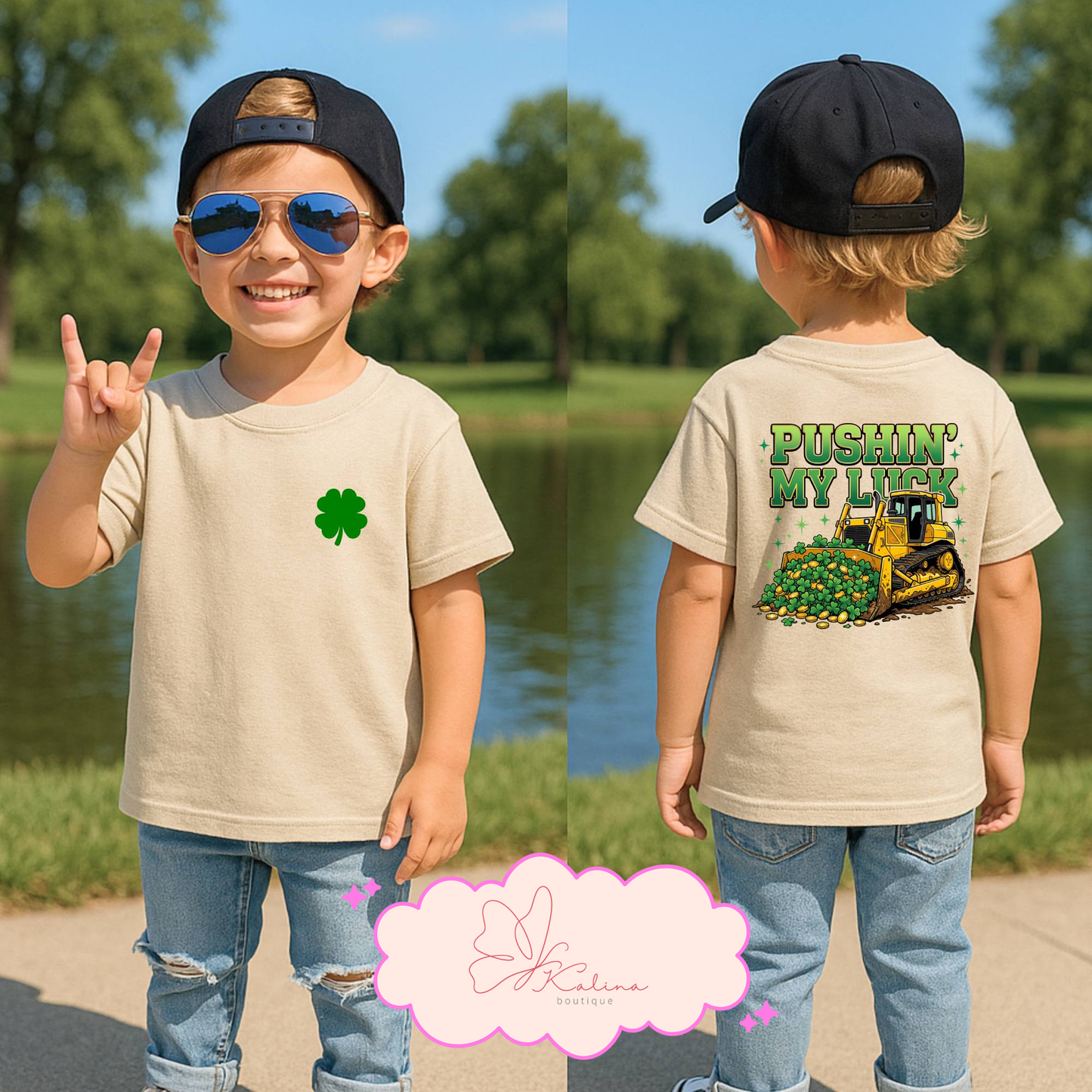 Pushin' My Luck Boys Tee