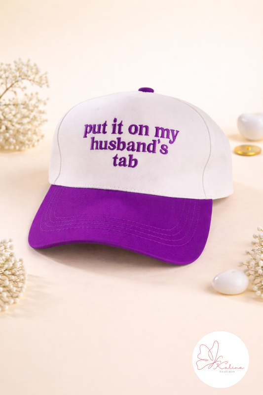Put It on My Husband’s Tab Trucker Hat
