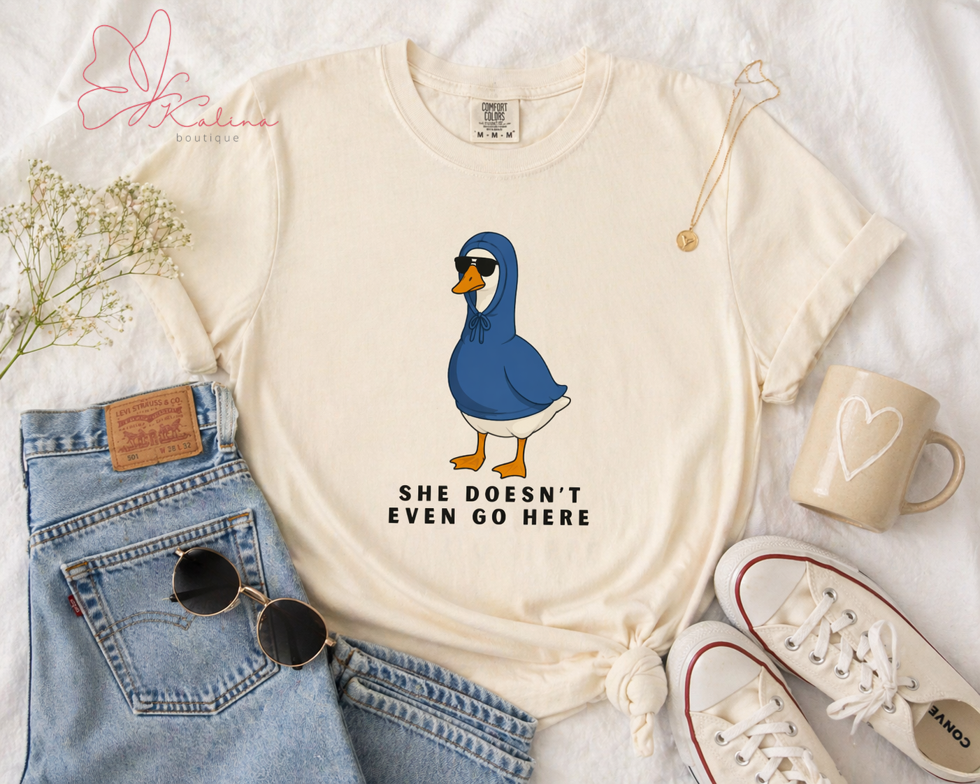 She Doesn't Even Go Here Graphic Tee