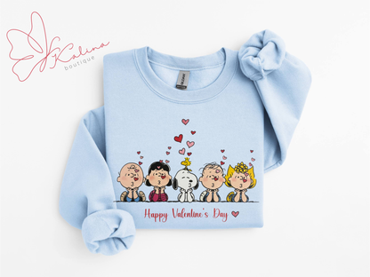 Kissing Cartoons Valentine's Sweater