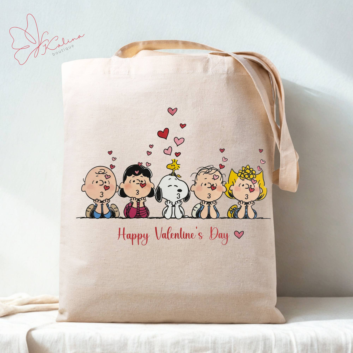 Snoopy V-Day Canvas Tote