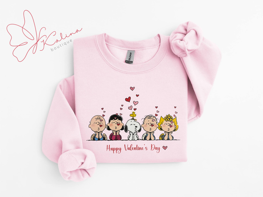 Kissing Cartoons Valentine's Sweater