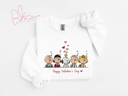 Kissing Cartoons Valentine's Sweater